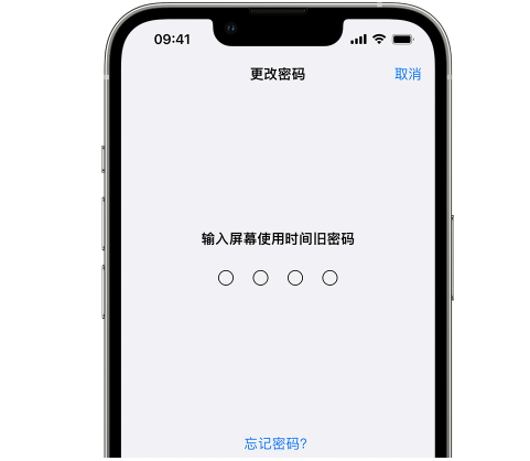 岳阳楼iPhone屏幕维修分享iPhone屏幕使用时间密码忘记了怎么办 