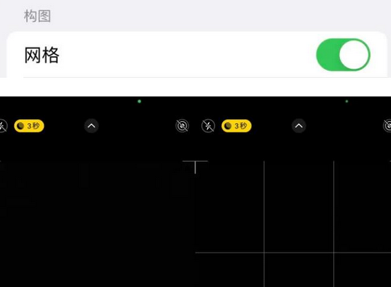 岳阳楼苹果手机维修网点分享iPhone如何开启九宫格构图功能