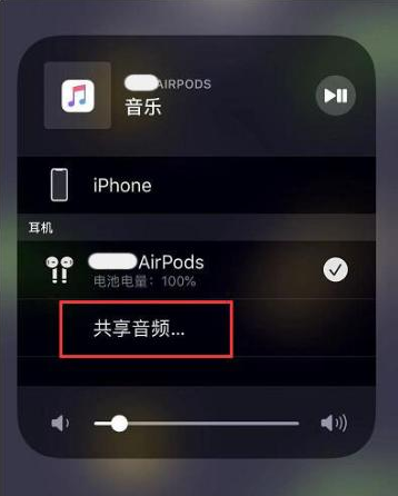 岳阳楼苹果14音频维修点分享iPhone14音频共享设置方法 