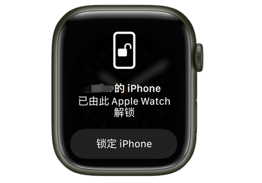 岳阳楼苹果手机维修分享用 AppleWatch 解锁配备面容 ID 的 iPhone方法 