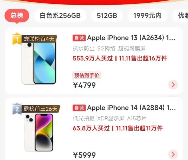 岳阳楼苹果14维修分享iPhone14配置不如同价位的安卓还能大卖 