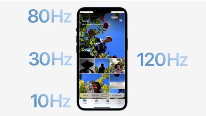 岳阳楼苹果14维修分享iPhone 14有高刷吗 