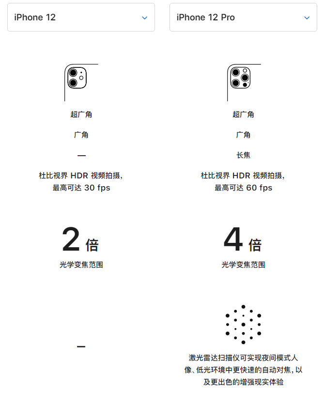 岳阳楼苹果手机维修分享苹果 iPhone 12 与 iPhone 12 Pro 选哪款 